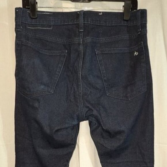 Rag & Bone Fit 1 Skinny Dark Navy Rinse Wash Aero Stretch Tapered Leg Jean 31x32 - Picture 6 of 8